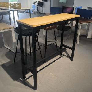 China Nordic Wood Rectangle Bar Height Dining Table Set With Bar Stools factory