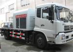 Cummins Engines Hydraulic Concrete Pump , 0.9CBM Hopper Truck Mounted Concrete