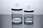 best sale glass candle holder with metal lid