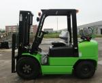 Green Road Construction Machinery , High Performance 3T Gas Engine LPG Forklift