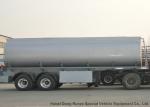 2 Axles Stainless Stee Water Tank Semi Trailer For Health Water Transport 30T-