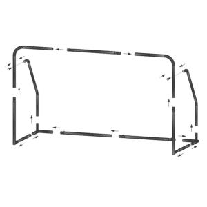 Durable PVC Reinforced Fabric Target Foldable Football Goal Post