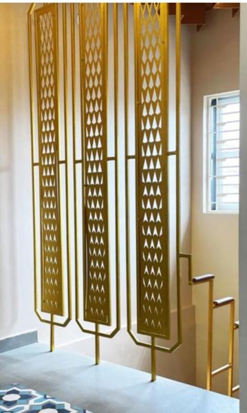 Hotel And Home Decoration Stainless Steel Room Divider In Rose Gold Bronze And