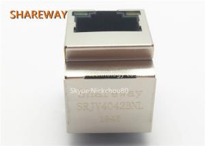 China Female PCB PoE RJ45 Connector DR-MAG-1840419 Ethernet With 180 Degree Vertical Modular factory