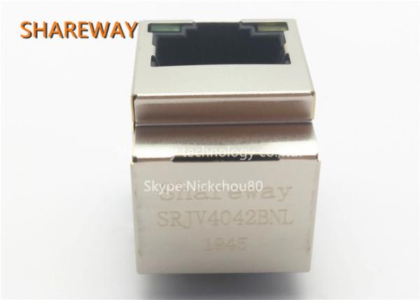 Female PCB PoE RJ45 Connector DR-MAG-1840419 Ethernet With 180 Degree Vertical