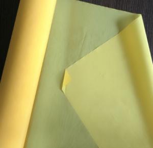 China 100% Polyester Knit Mesh Fabric Printing Screen Cloth Yellow / White Color factory