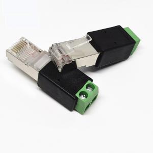RJ45 Network Male 8P8C to RS485 Screw Terminal Block Adapter