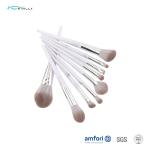 9pcs Aluminium Ferrule Marble Makeup Brush Set