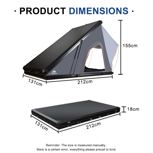 Easy Assembly Camping Roof Tent Hard Shell Tank 300 For Outdoor Adventure