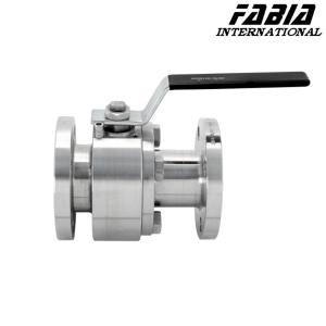 China Fb High Temperature Sanitary Ball Valve Stainless Steel Smooth Surface Finish For Food And Beverage Industry factory