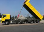 3 Axles Heavy Mechanical Suspension Trailer Rear Dumping Truck Trailers with 9t
