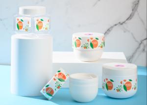 China Round Empty Plastic Cosmetic Jars 400ml With Label Logo Printing factory