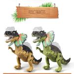 Children's Electric Toy Double Crowned Dragon with Lights Chirping Walking