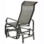 Metal Frame Outdoor Bistro Patio Garden Single Rocking Lounge Chair with Custom