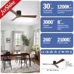 Remote Control Ceiling Fan 1stshine Contemporary 3 Wood Blades for Porch