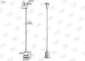 China Compact Design Cable Suspension Kits Diecast End With Ø 1.2 Mm Steel Wire factory