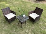 Elegant Design Wholesale Rattan Sofa Waterproof Design Indoor Outdoor Sofa Table