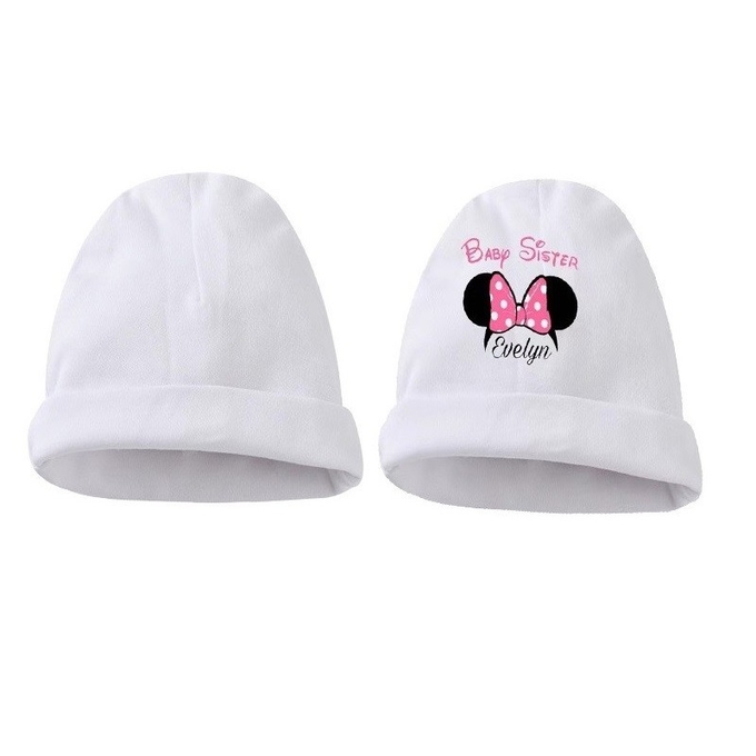 Custom Sublimation Blanks Baby Warm Hat Cuffed Brim For Sublimation Photo Printing