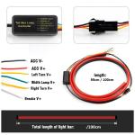 Flexible Red Flashing Car Headlight LED Tube Strip Third Brake Light Rear Tail