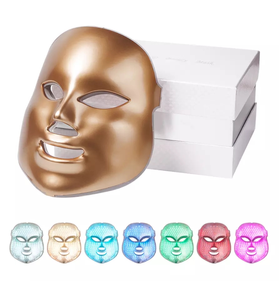 Professional 7 Colors Led PDT Phototherapy Beauty Mask Light Up Therapy Led Face Mask