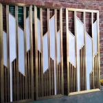 Interior Stainless Steel Room Partition PVD Coating For Restaurant Decoration