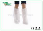 Breathable Disposable Medical Boot Cover , Plastic Shoe Covers For Hospital Lab