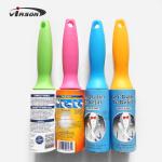 Colorful Handle Disposable Sticky Plastic Lint Roller For Cleaning Clothes