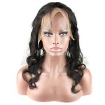 New Natural Hairline Lace Top Closure , Pre Plucked 360 Lace Frontal With Wig
