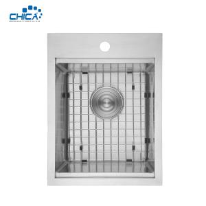 China One Hole Handmade House Single Bowl Kitchen Sinks Stainless Steel Kitchen Sinks With Faucet factory