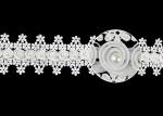 3D Flower French Venice Guipure Lace Trim With Pearl Bead For Bridal Wedding