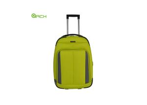 China Egg Shape 600D Polyester Luggage With Trolley System factory