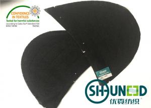 China Thinner Mens Black Color Sewing Shoulder Pads For High Level Apparel Industry factory