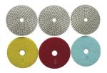 High Efficiency Diamond Polishing Pads , 4 Inch 3 Step Diamond Granite Polishing