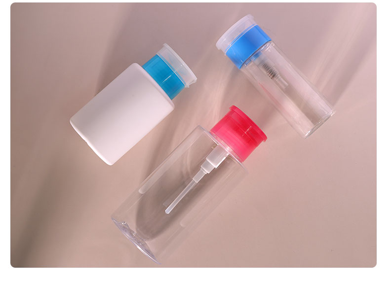 100ml 150ml 300ml PET Plastic Bottles Customized Nail Polish Remover Bottle For Makeup Tools