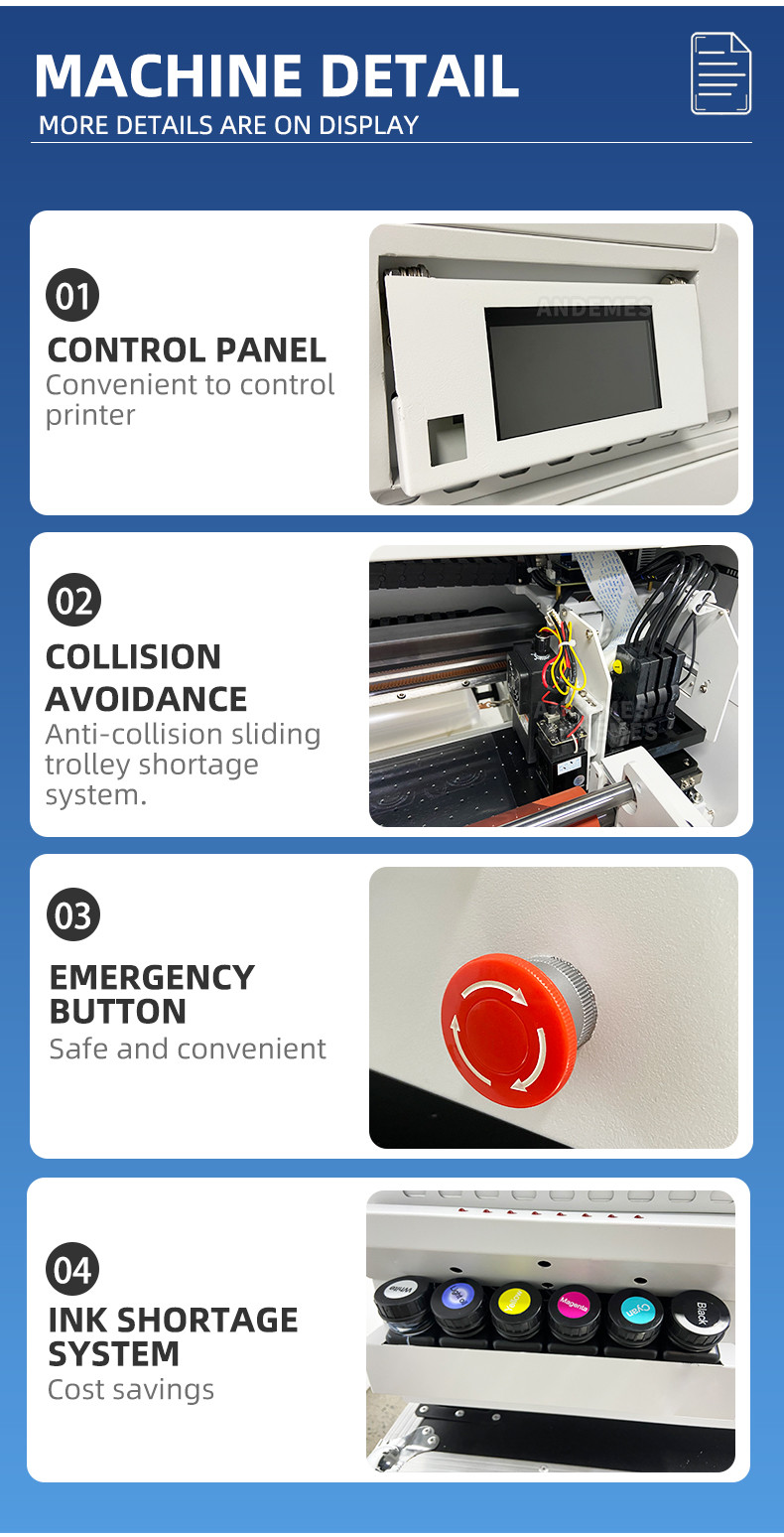 New Upgraded Printing Fully Automatic Colorful A3 UV Printer Printing Machine