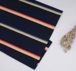 Comfortable And Natural Skin-Friendly Healthy Striped Knit Fabric For T-Shirt