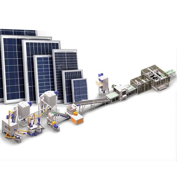 Video Outgoing-Inspection Solar Panel Cell Sheet Recycling Plant for Green