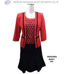 High quality ladies office skirt suit ladies formal skirt suit Red/Blue