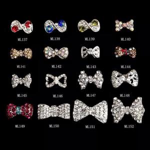 China Hot NEW Wholesale Alloy Jewelry 3D Nail Art Jewelry Nail rhinestones Sticker Supplier Number ML137-152 factory