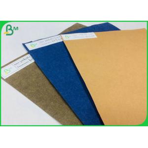 Different Color 0.55MM Washable Kraft Fabric Roll For Making Handbags