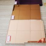 Color Purple Champagne Tempered Glass Bathroom Mirror For Decoration