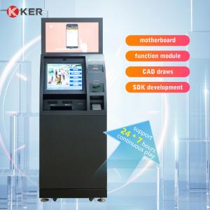China Bill Deposit Self Service Terminal Machine Cash In Machine Floor Standing Multifunction Self Service Kiosk on sale