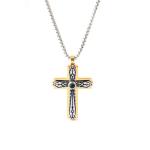 Minimalist men's cross pendant hip-hop niche trend personalized stainless steel