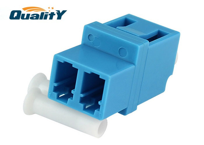 Duplex Ceramic Sleeve Optic Fiber Adapter High-Low type For FTTH / Passive Equipment