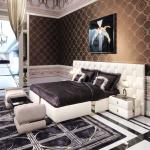 Matted Double King Size Bed 3.2x2.2m Modern Bedroom Furniture Sets