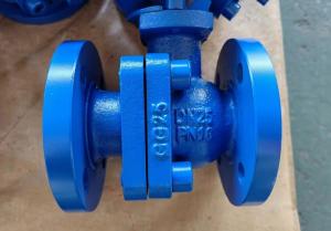 China 2-pc GG25 PN16 cast iron flanged ball valve factory