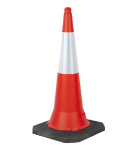 China 1meter &amp; 5kgs PE Traffic Cone Reflective PVC Traffic Cone factory
