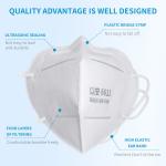 Earloop KN90 Meltblown Nonwoven Fabric FFP2 White Face Mask