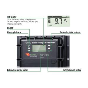 China 12V/24V Compatible IP22 Rated Digital Solar Charge Controller with 2 Years Warranty factory