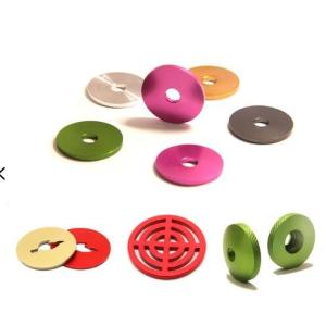 China OEM Thin Metal Aluminum Washers Round Colored Anodized Flat Washer on sale
